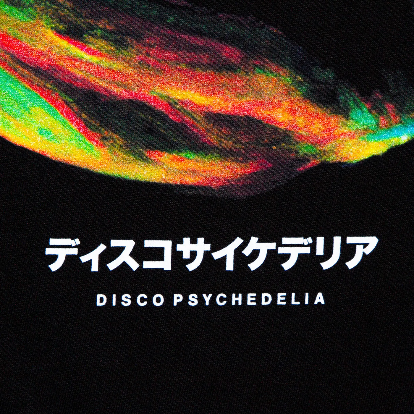 018 Disco Psychedelia Back Print - Tshirt - Black