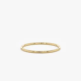 14k Gold Classic Wedding Band - 1 mm, Julia