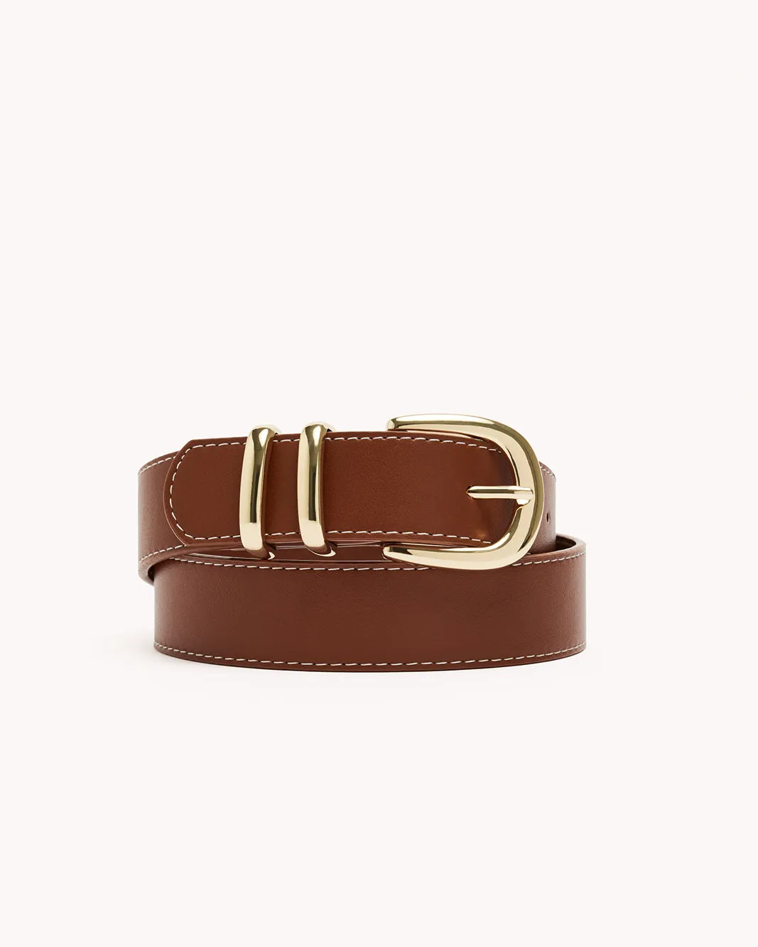 AMANI BELT - TAN-GOLD