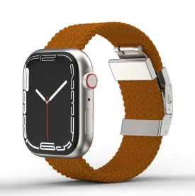 AmazingThing Titan Weave Strap for Apple Watch 45mm - Brown