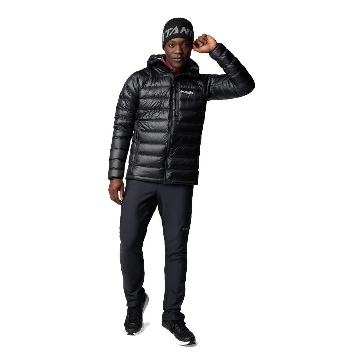 Arctic Crest™ Down Hooded Jacket - Black