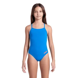 Arena Girls Team Swimsuit Challenge Solid - Blue River