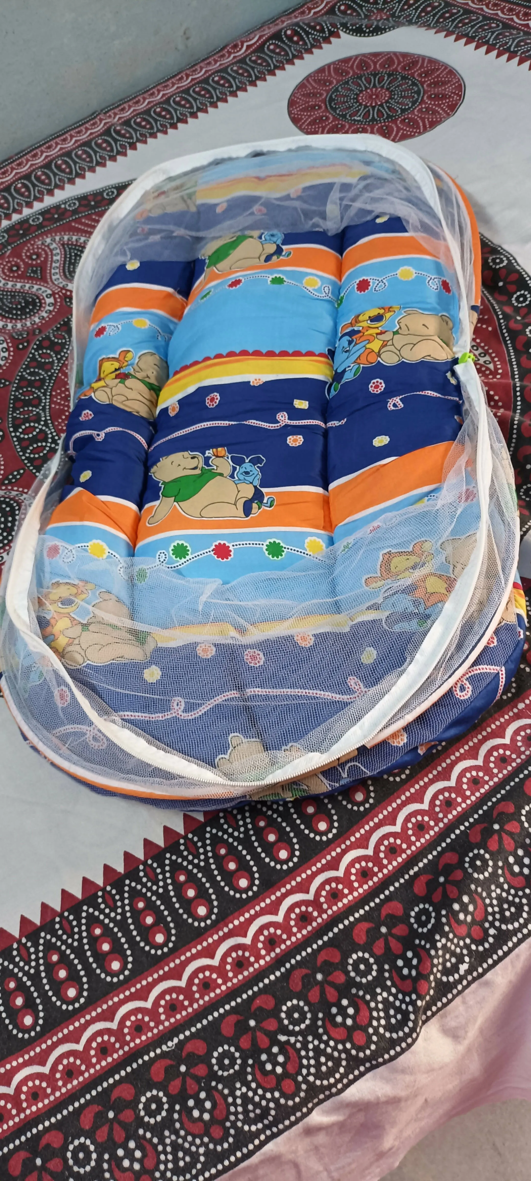 Baby bedding with mosquito net