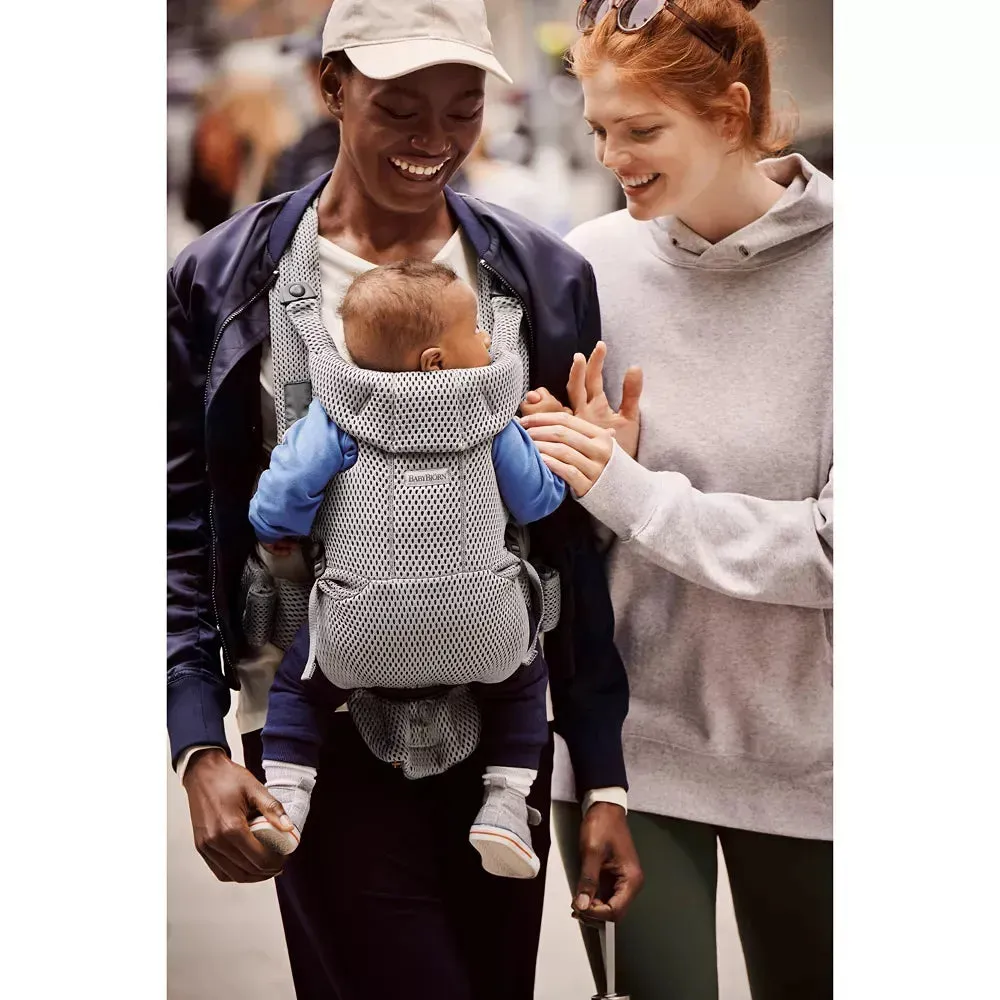 Baby Carrier Free in 3D Mesh - Grey