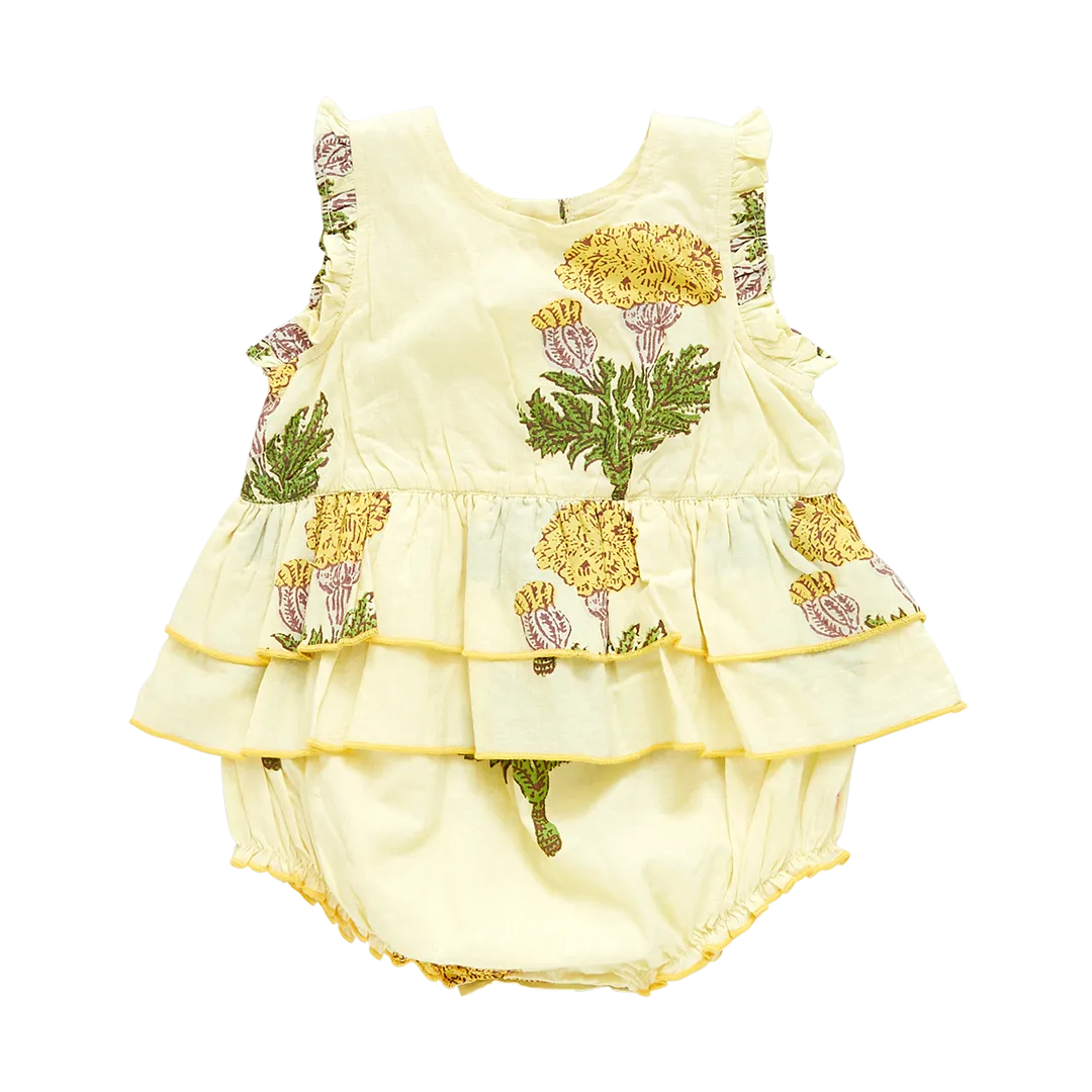 Baby Girls Heidi Bubble - Yellow Marigold