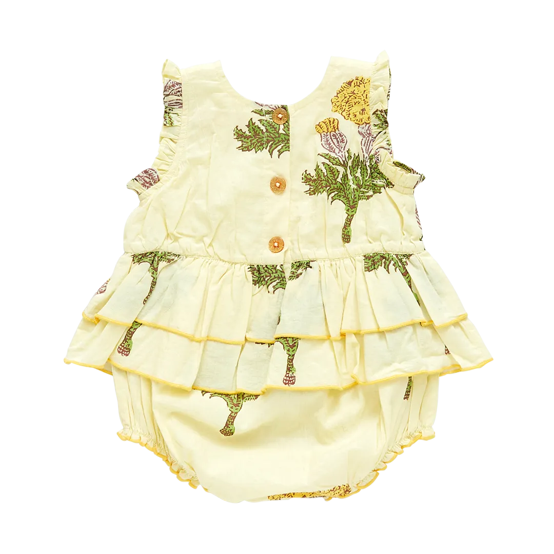 Baby Girls Heidi Bubble - Yellow Marigold