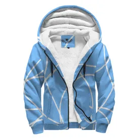 #bbw/w JAXS N CROWN designer SHERPA HOODIE blu/white