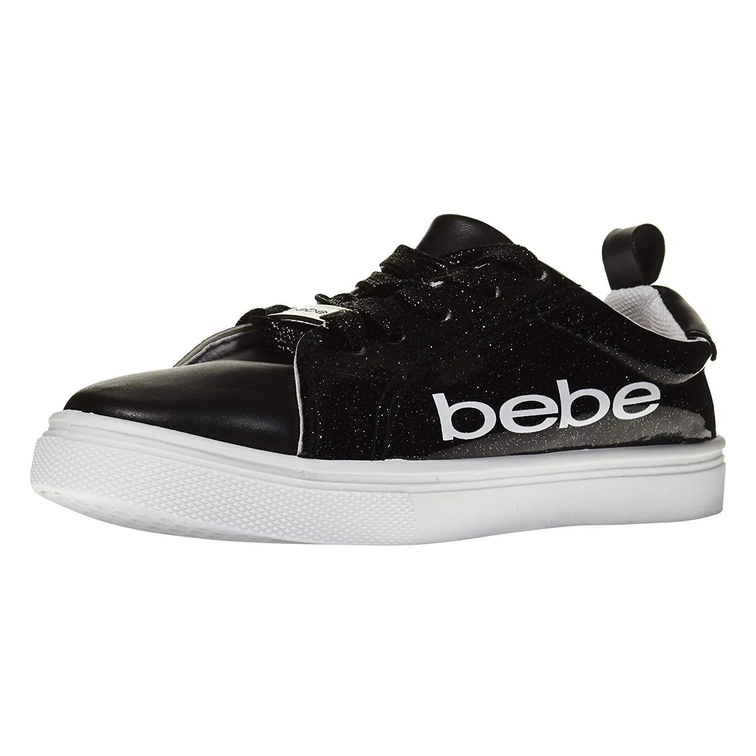 bebe Girls Low Top Athletic Sneakers Glitter Comfort Sports Shoes