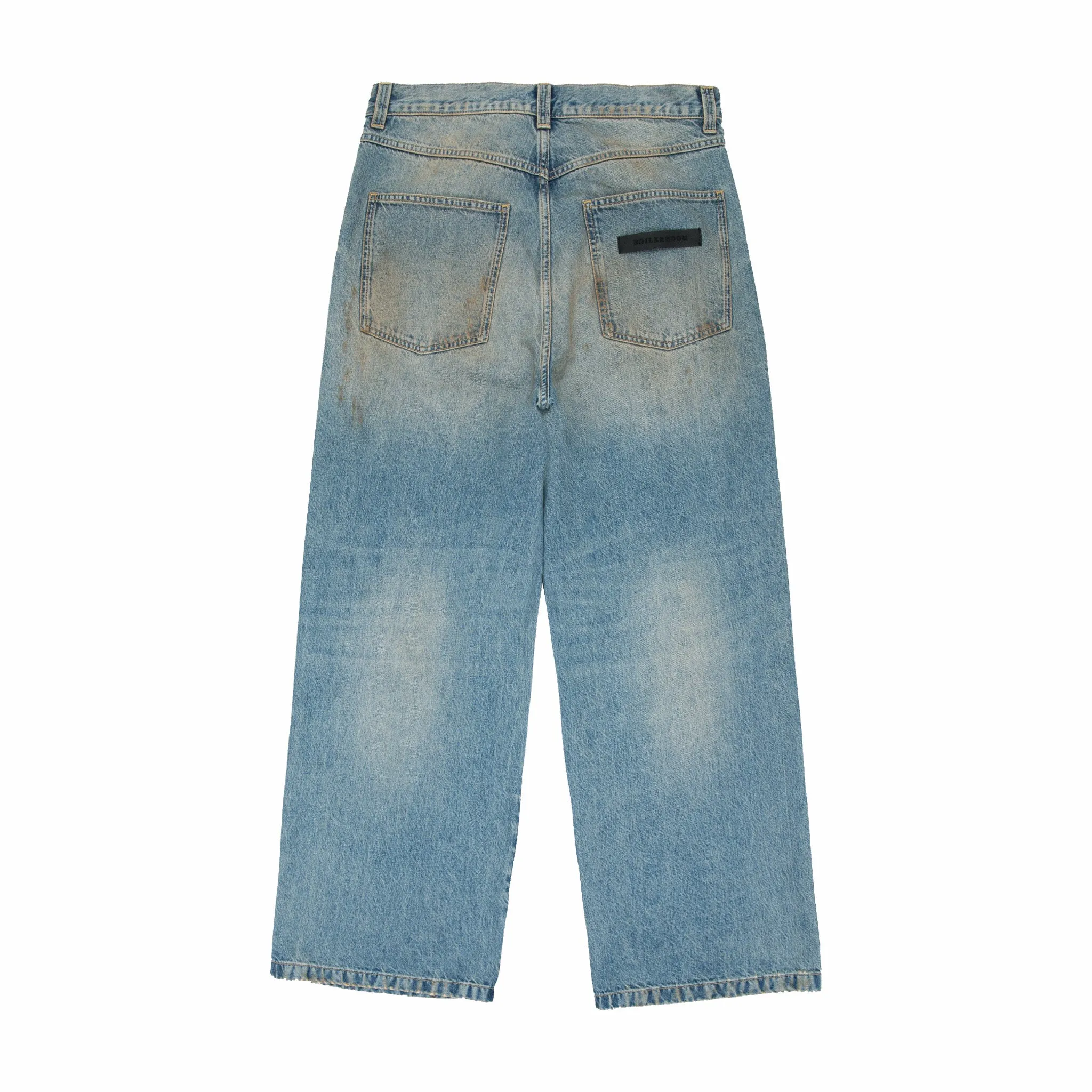 Boiler Room Printed 5 Pocket Jean (Blue)