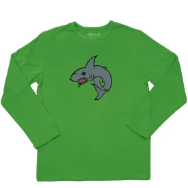 Boys Sun Protective Shirt-Shark Green