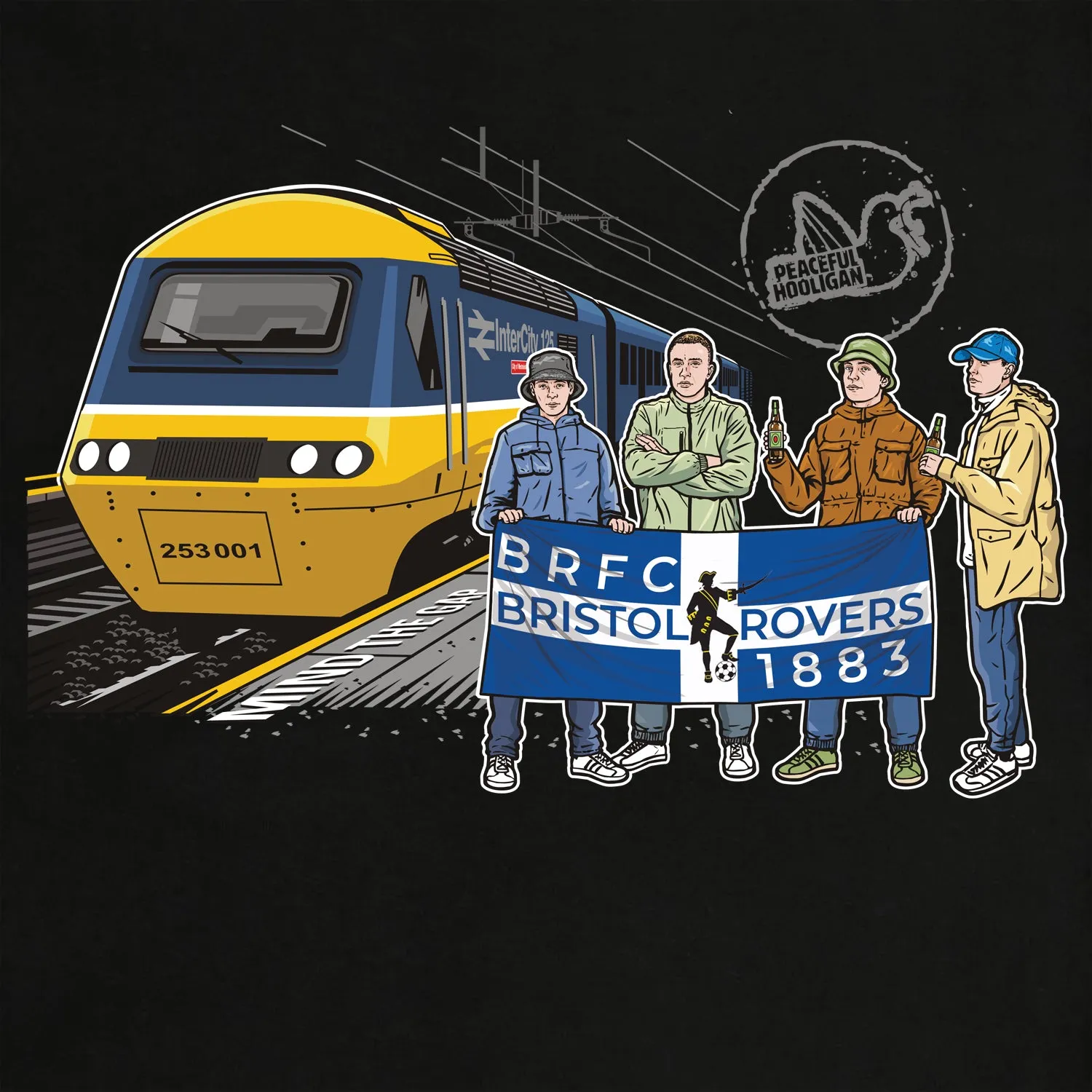 Bristol Rovers Excursions Hoodie Black