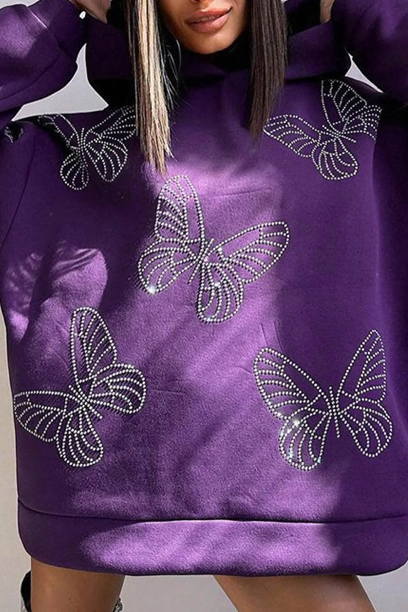 Butterfly Hot Drilling Hoodie