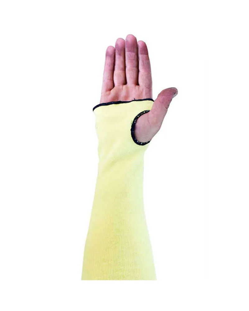 (Case of 144 Sleeves) Kevlar Two Ply Heat Resistant Sleeves with Thumbhole