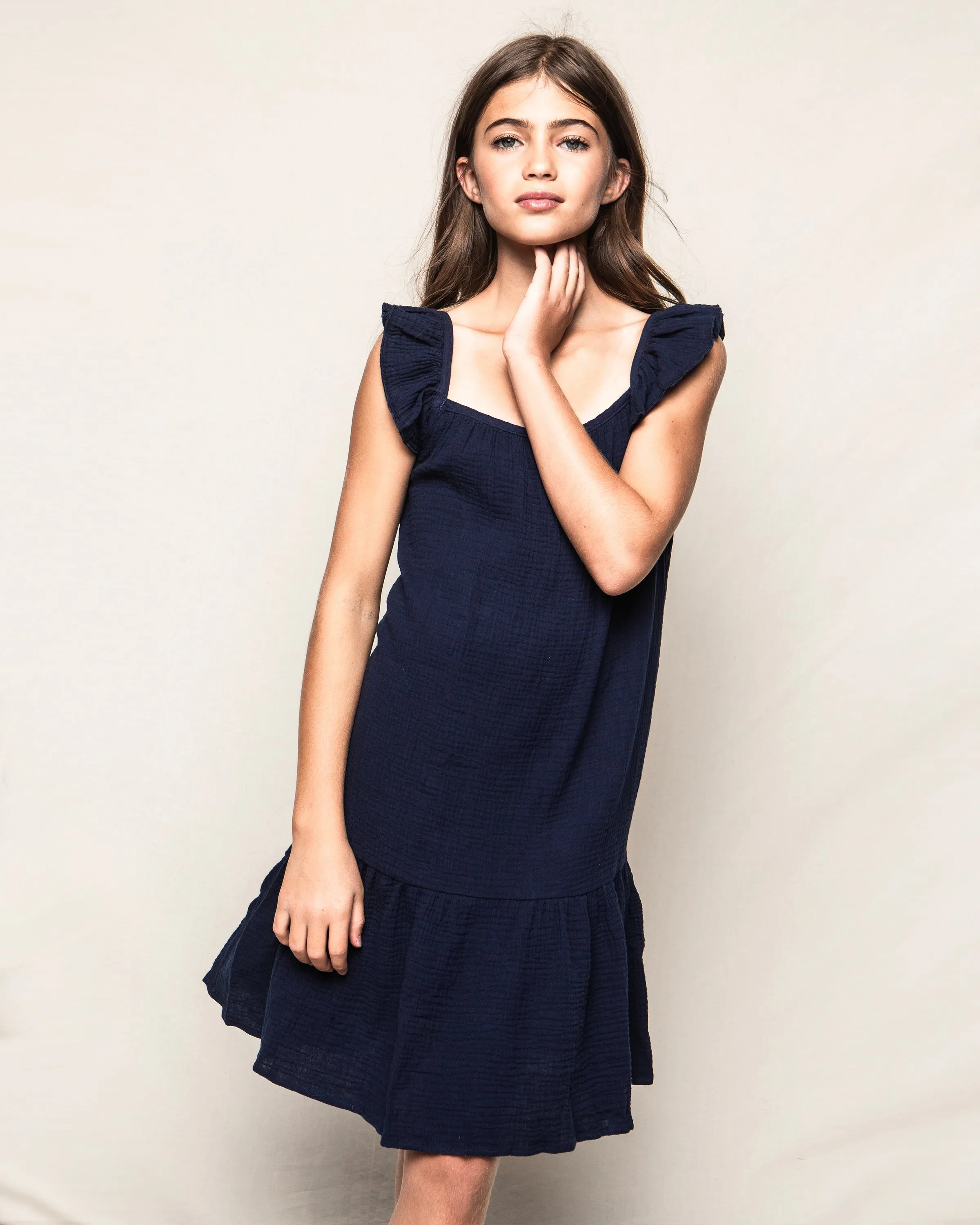 Celeste Sundress | Navy Gauze (6, 12)