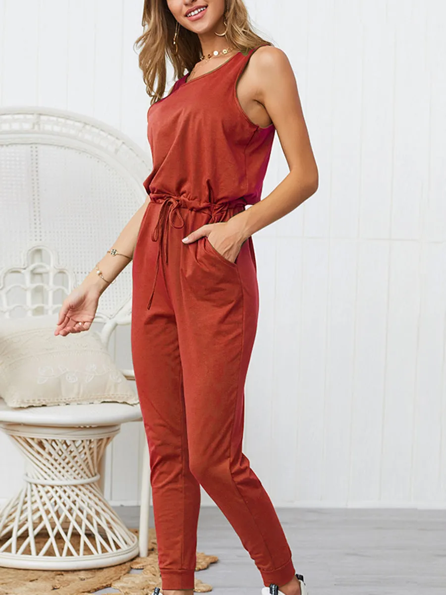 Cotton and Linen Jumpsuit