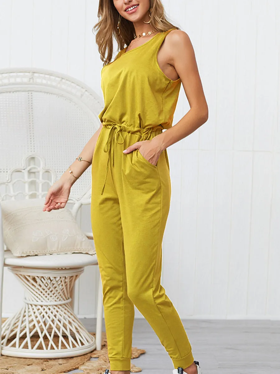 Cotton and Linen Jumpsuit