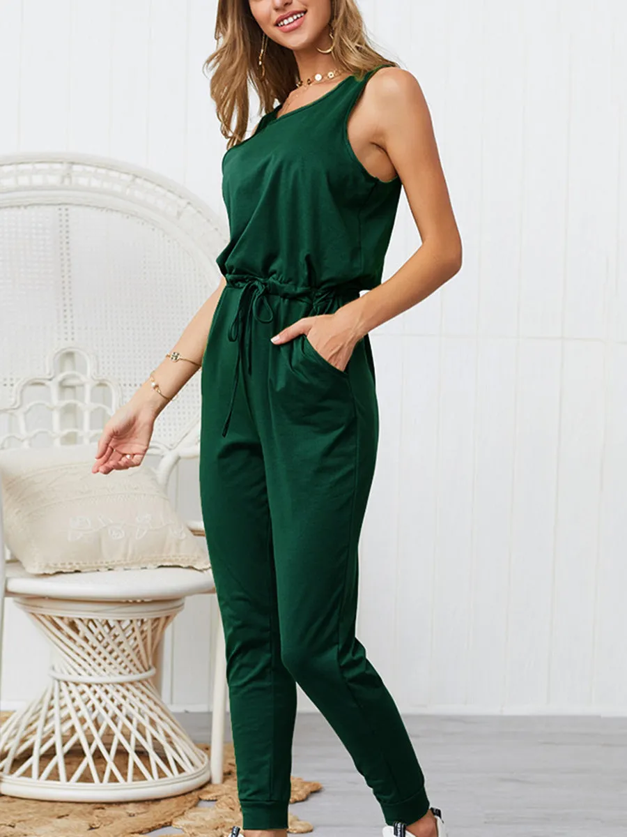 Cotton and Linen Jumpsuit