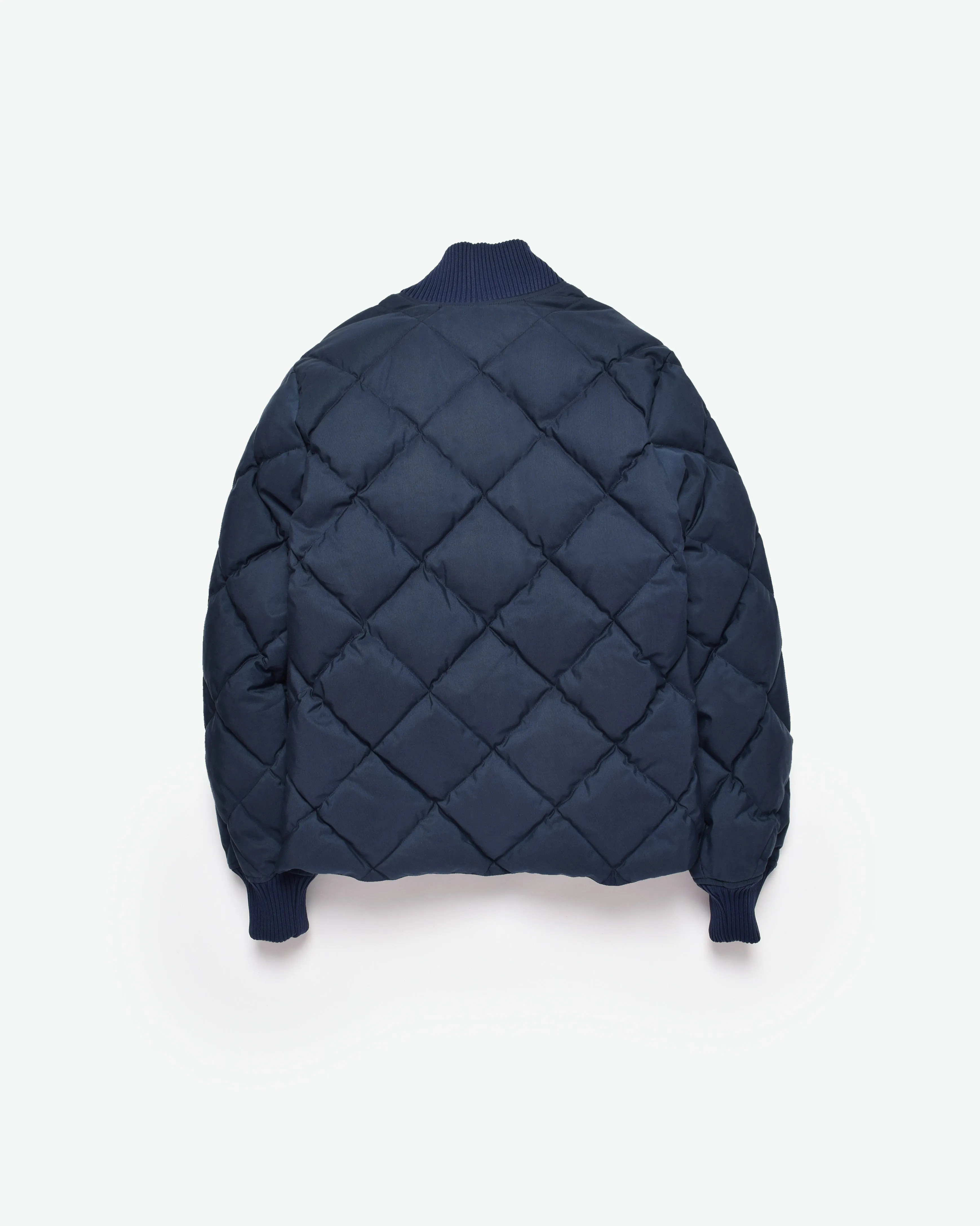 Diagonal Quilt Sweater - Navy (Final Sale)