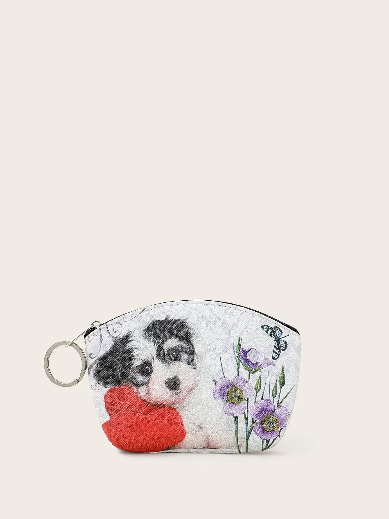 Dog Print Coin Case