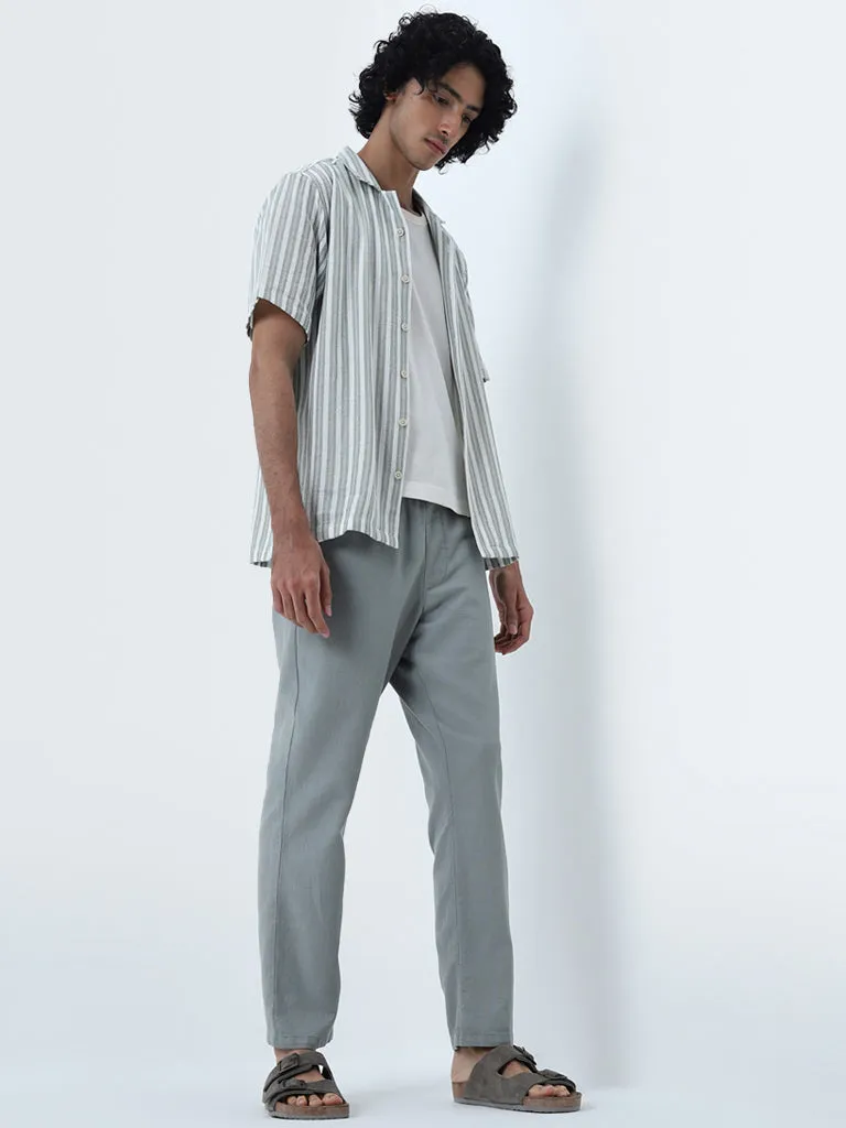 ETA Sage Striped Relaxed-Fit Cotton Shirt