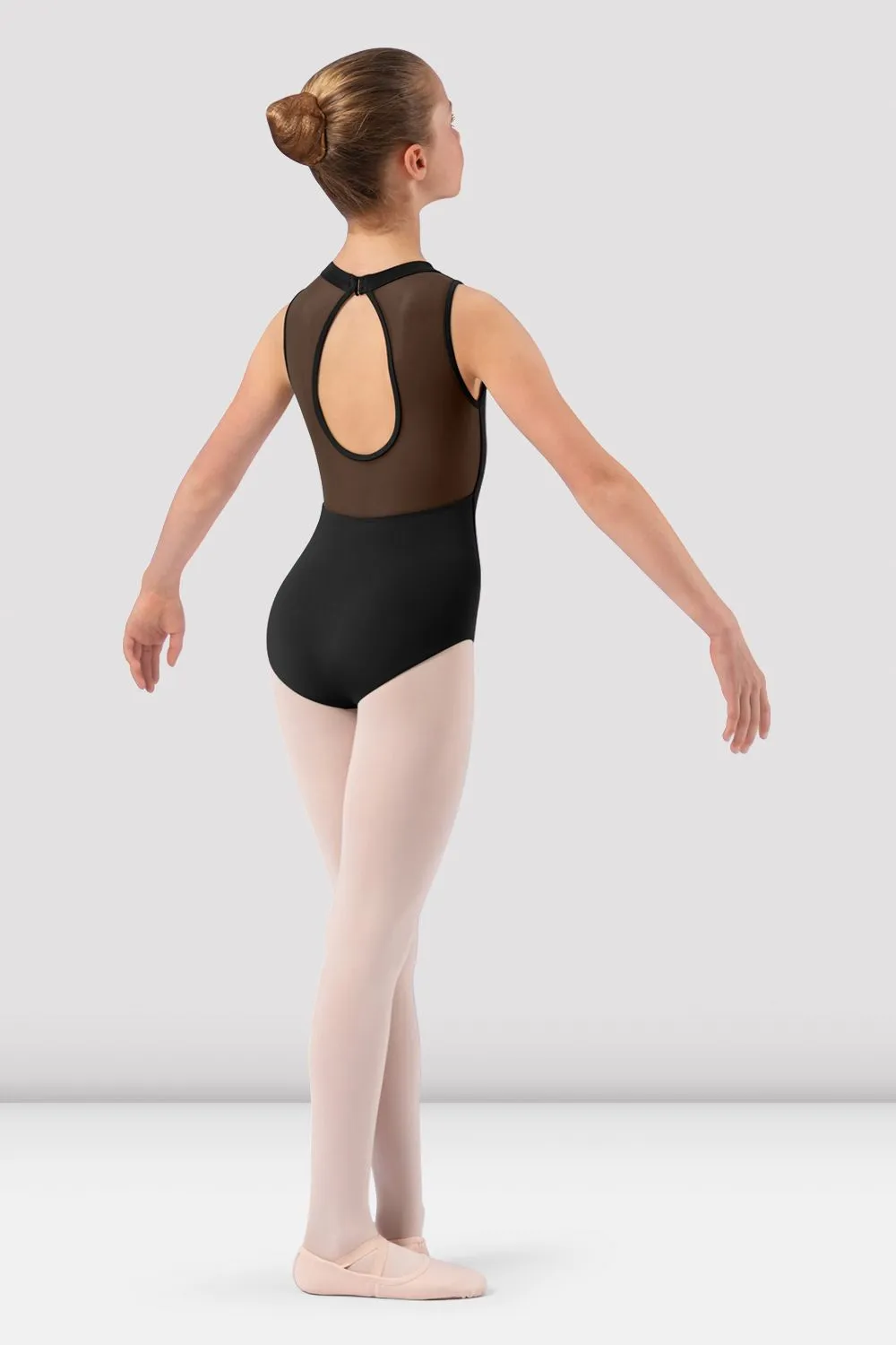 Girls Claire High Neck Leotard