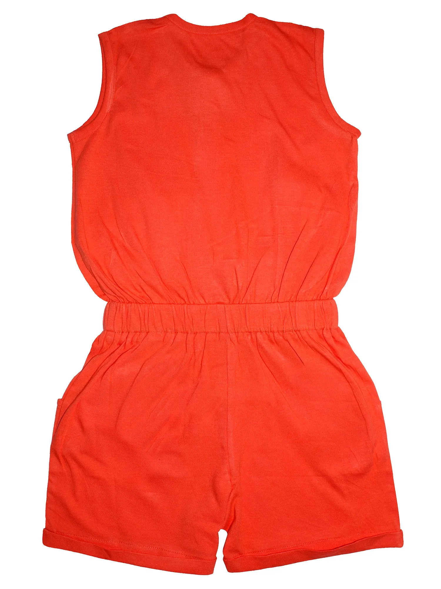 Girls Cotton Jersey Jumpsuit