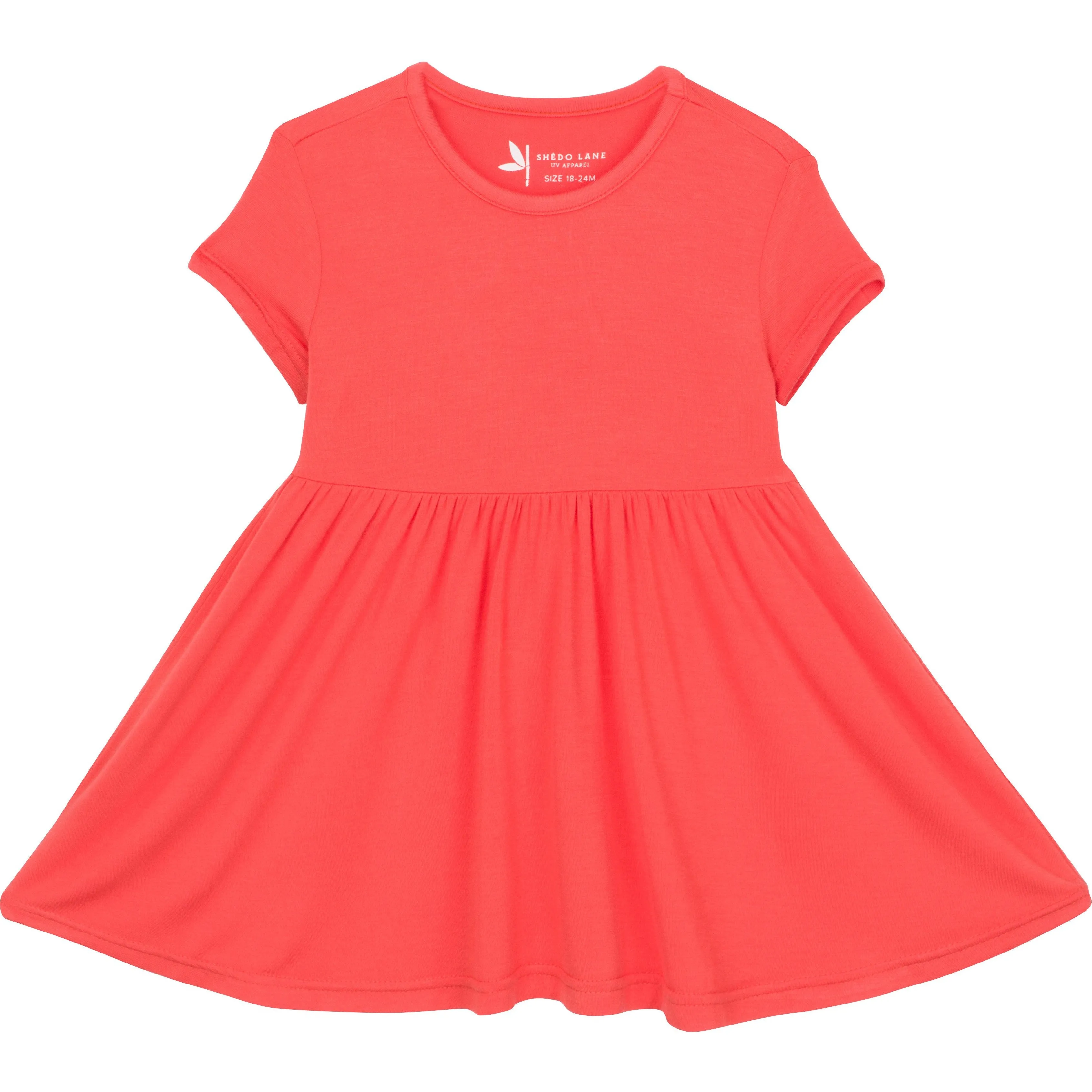 Girls Short Sleeve Swing Dress