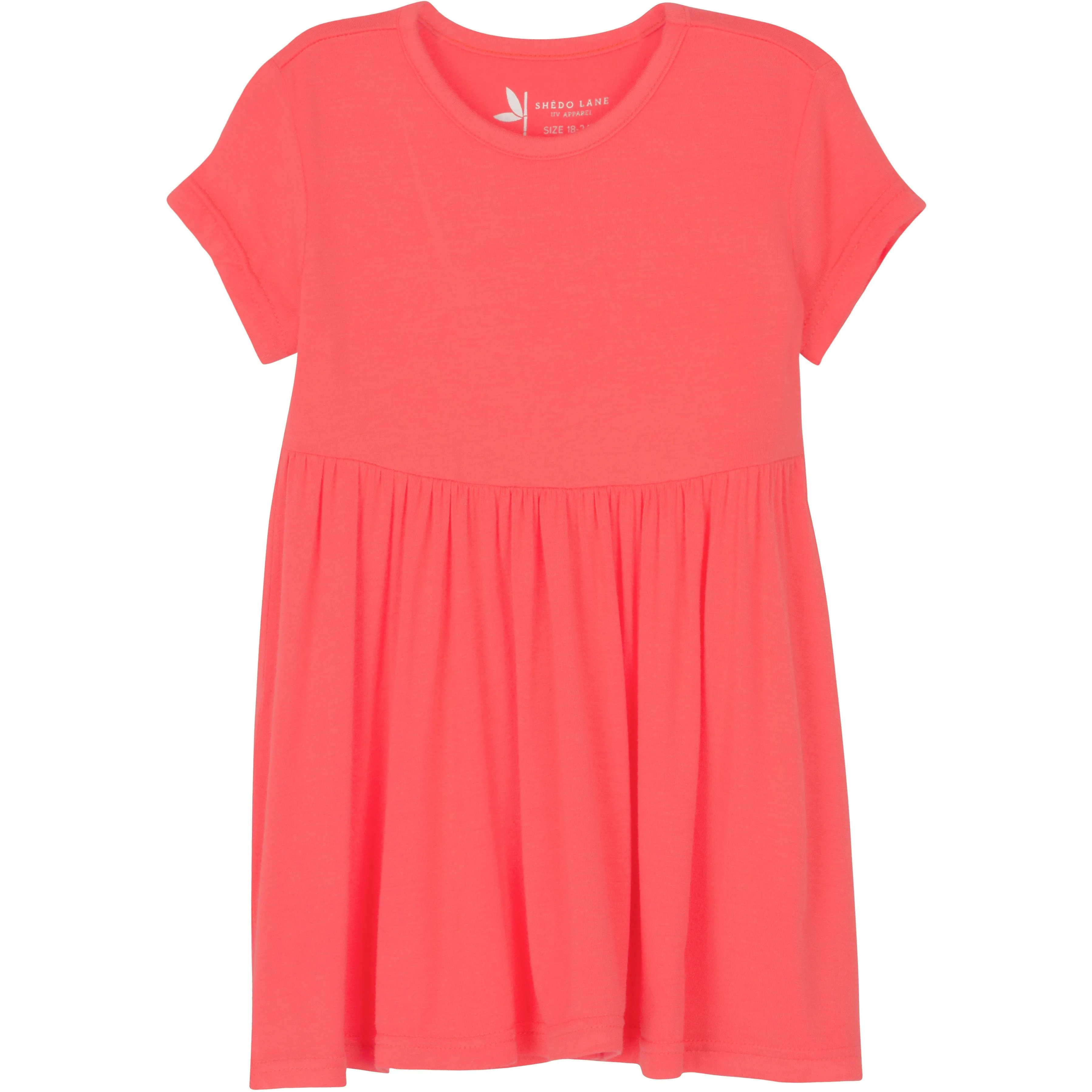 Girls Short Sleeve Swing Dress