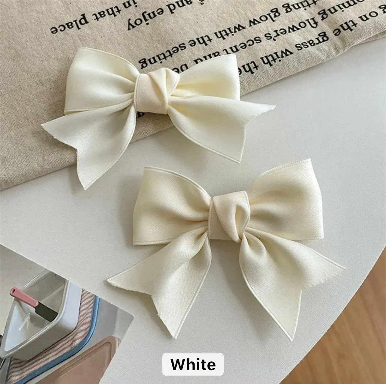 Hair Bow Clips Satin Cute Hair Ribbons Girls Ribbon Bows for Hair BowKnot Barrettes Hair Accessories