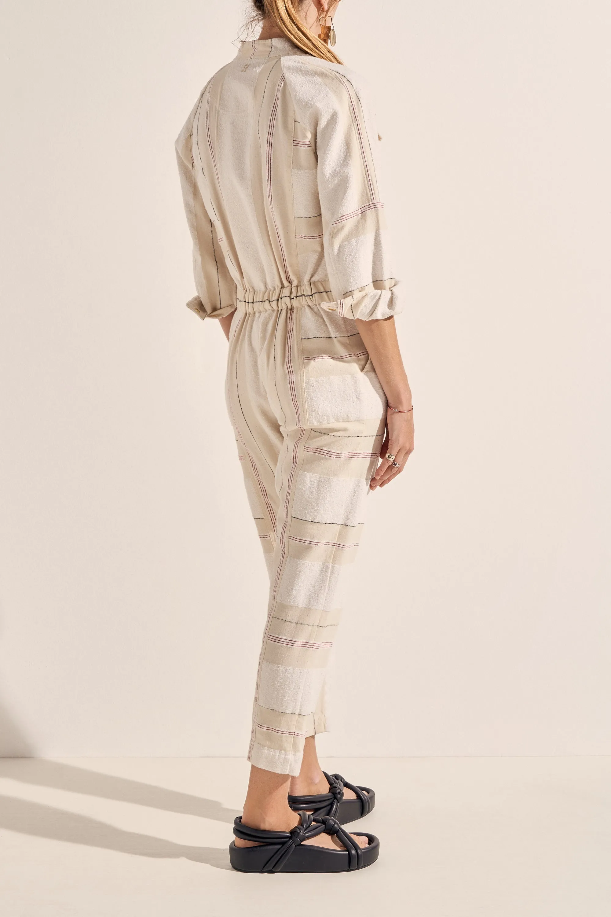 Hephaestus Cream Boucle Stripe Boilersuit