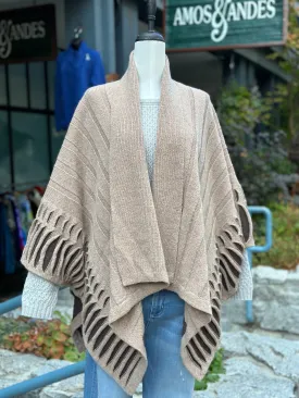 Irish - Atlantic Wrap Cardigan - Camel