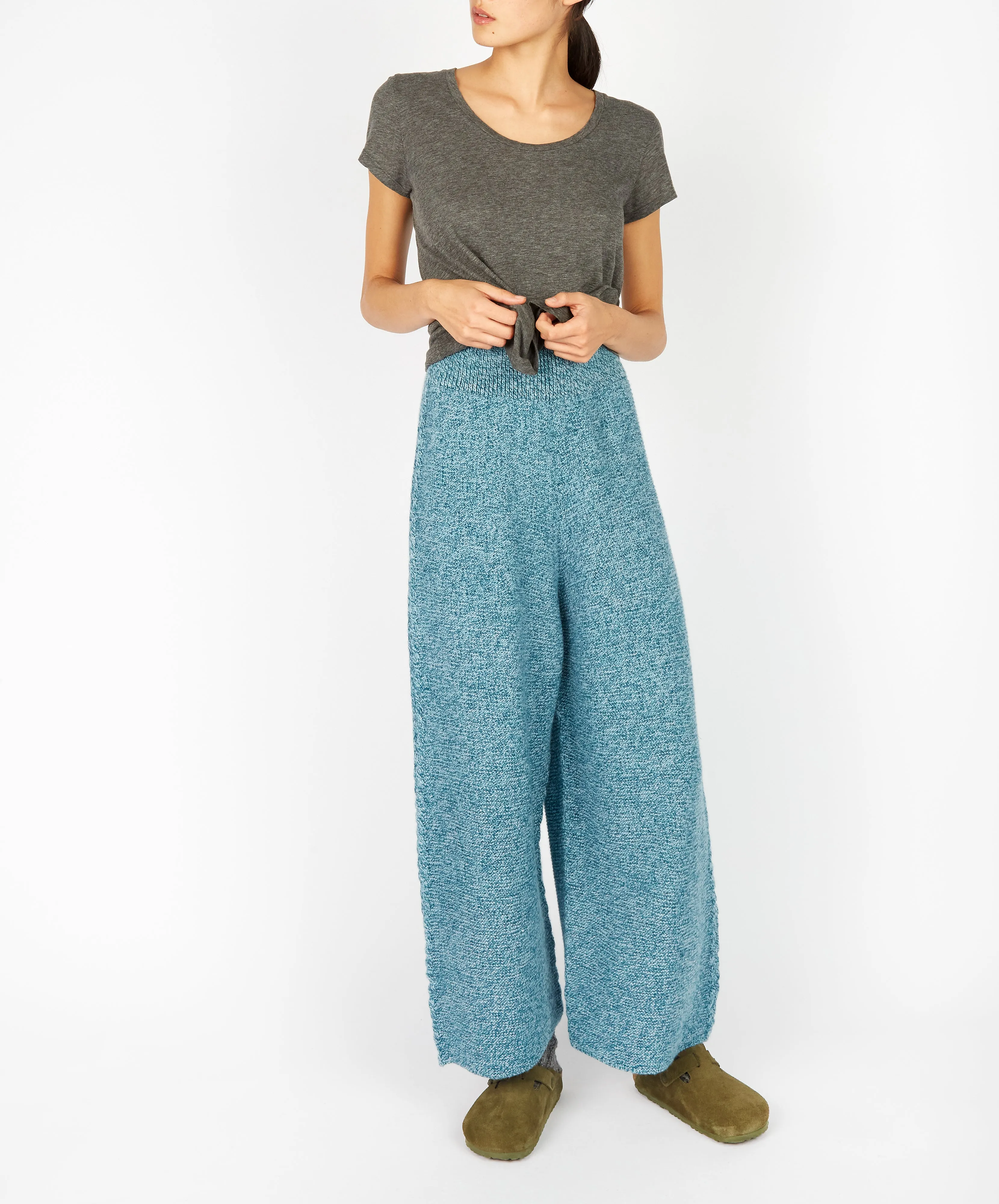 Irish - Kestrel Cropped Trousers - Larimar