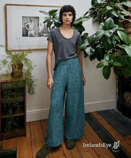 Irish - Kestrel Cropped Trousers - Larimar