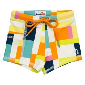 Kids Euro Swim Shorties | "Check It Out"