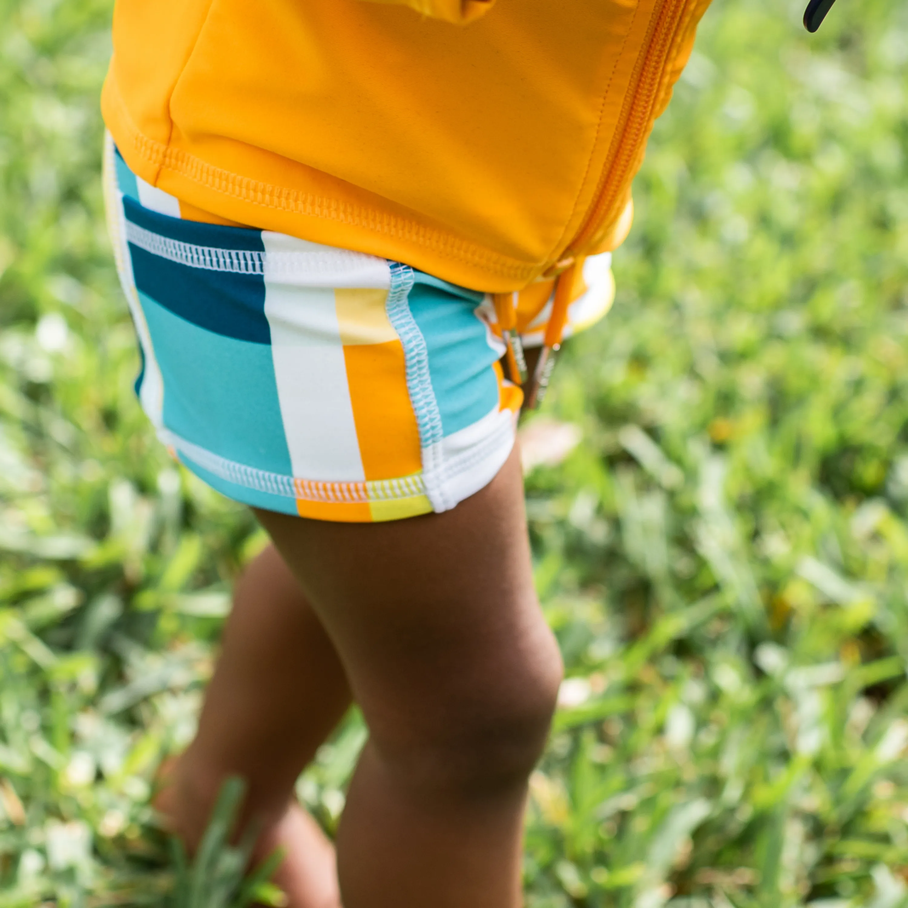 Kids Euro Swim Shorties | "Check It Out"