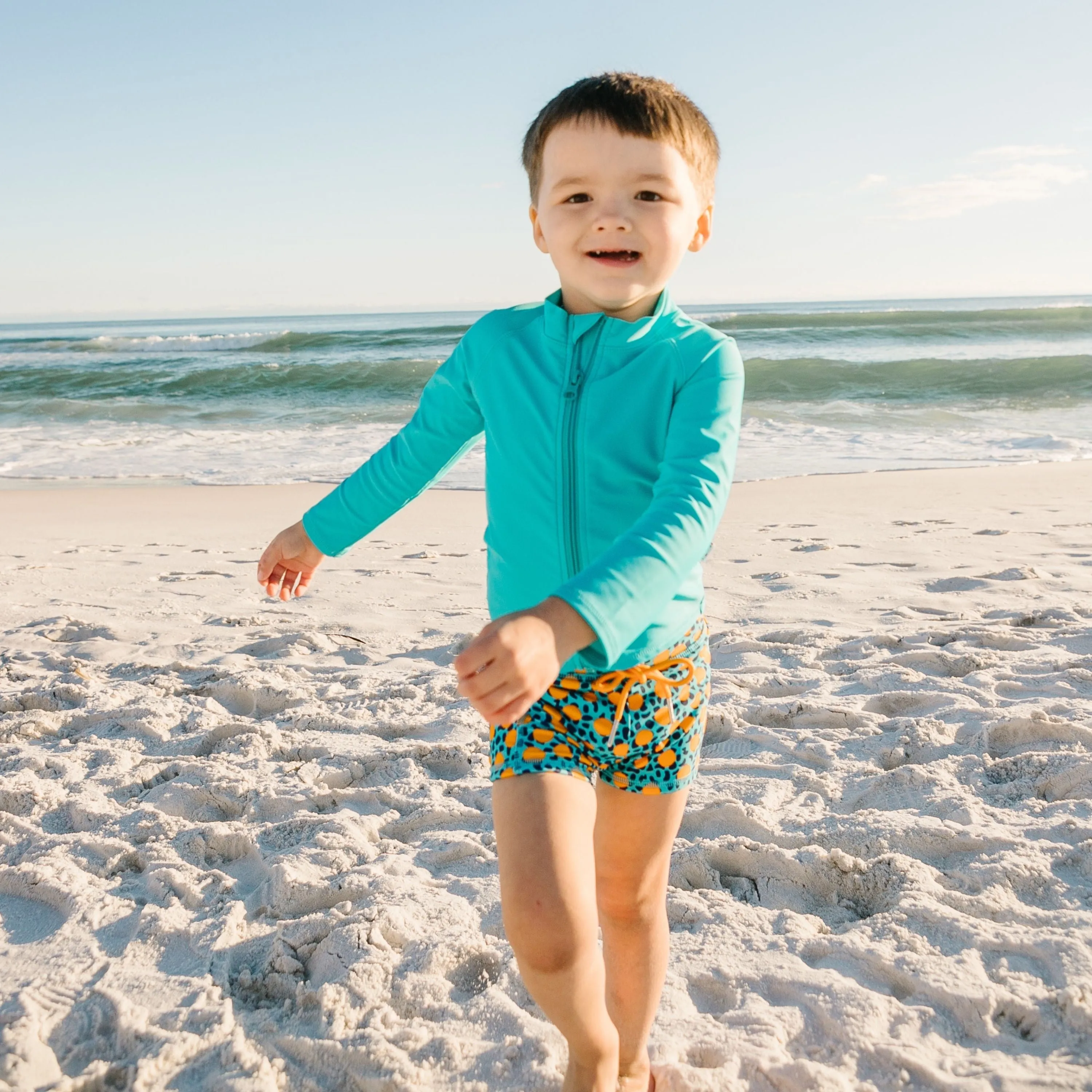 Kids Euro Swim Shorties | "Geo Party"