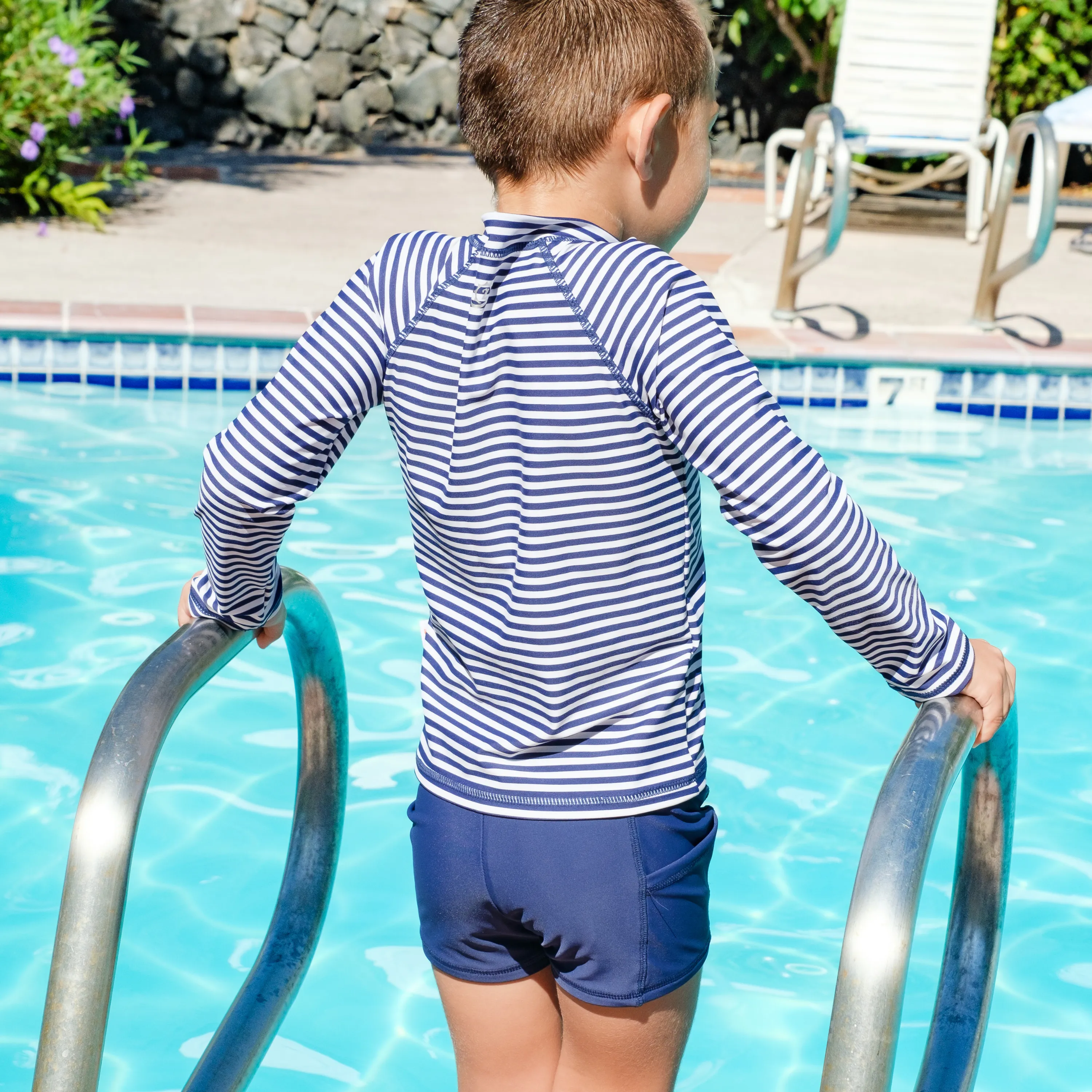 Kids Euro Swim Shorties | "Navy"