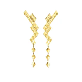 Large Yellow Gold Python Clip On Earring Climbers