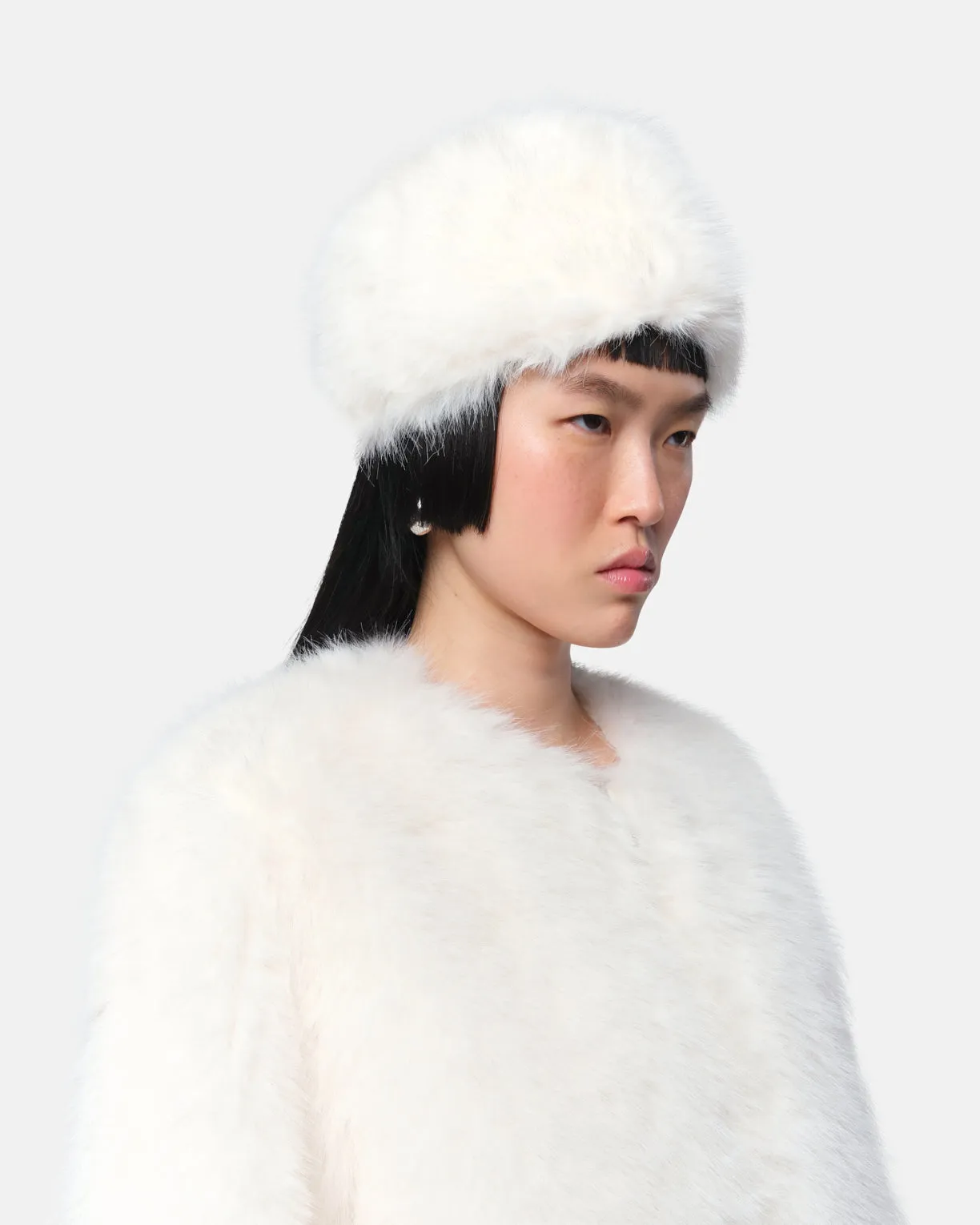 Margot Pillbox Hat Blanc