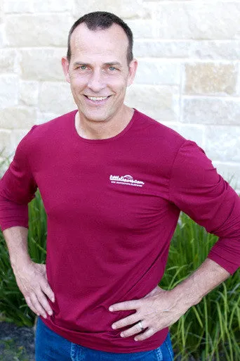 Mens Sun Protective Shirt-Deep Crimson