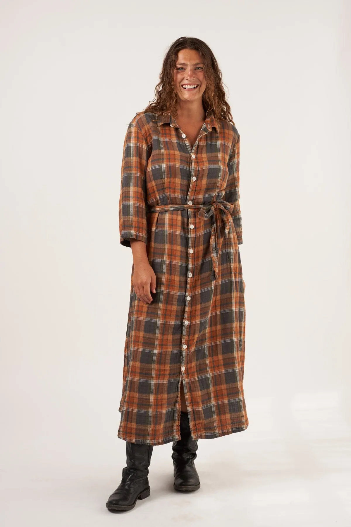 Michelle - Double Cotton Gauze Plaid