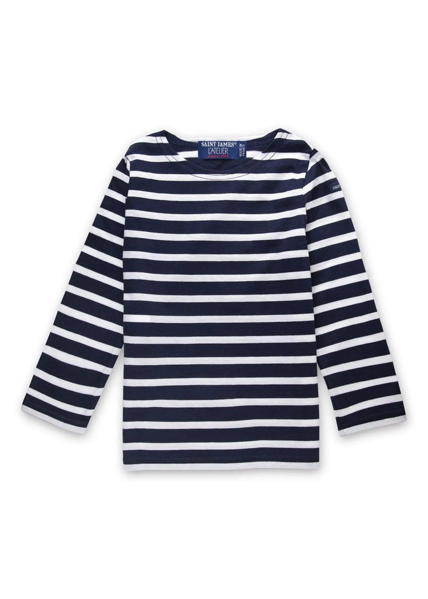 Minquiers striped sailor shirt for kids - in light cotton (MARINE/NEIGE)