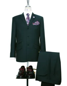 Mod Suit - 60s Style Phthalo Green Suit