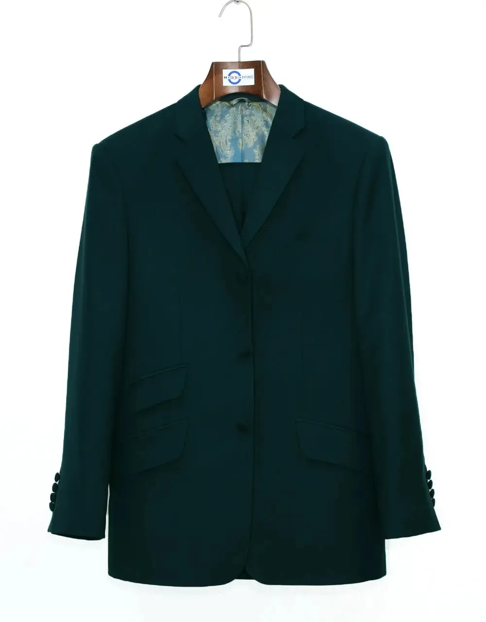 Mod Suit - 60s Style Phthalo Green Suit