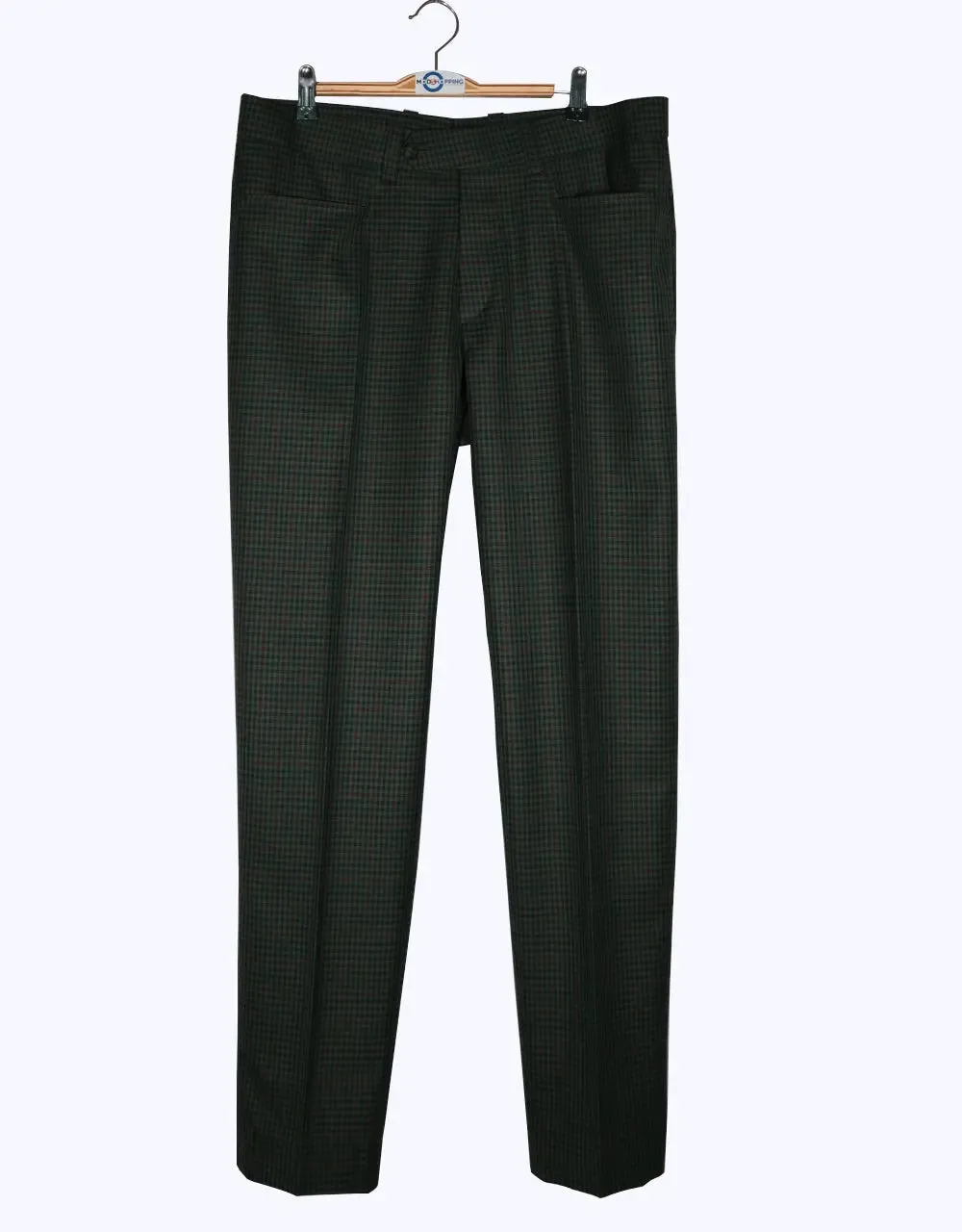 Multi Color Green, Burgundy and Black Goldhawk Suit Jacket size 40R Trouser size 34 Inside leg 32