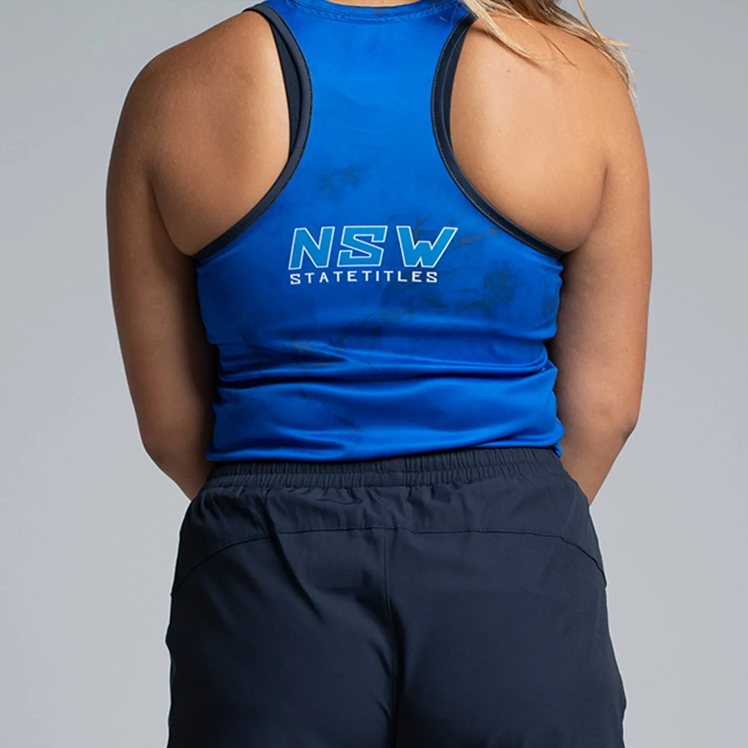 Netball NSW State Titles Training Singlet - Ocean