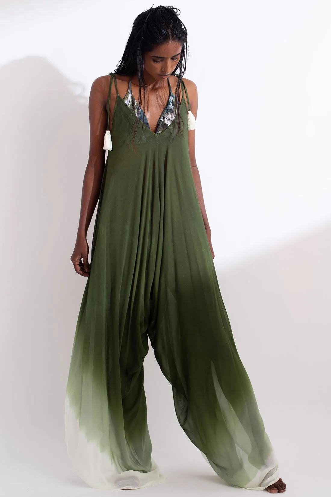 Olive Ombre Jumpsuit