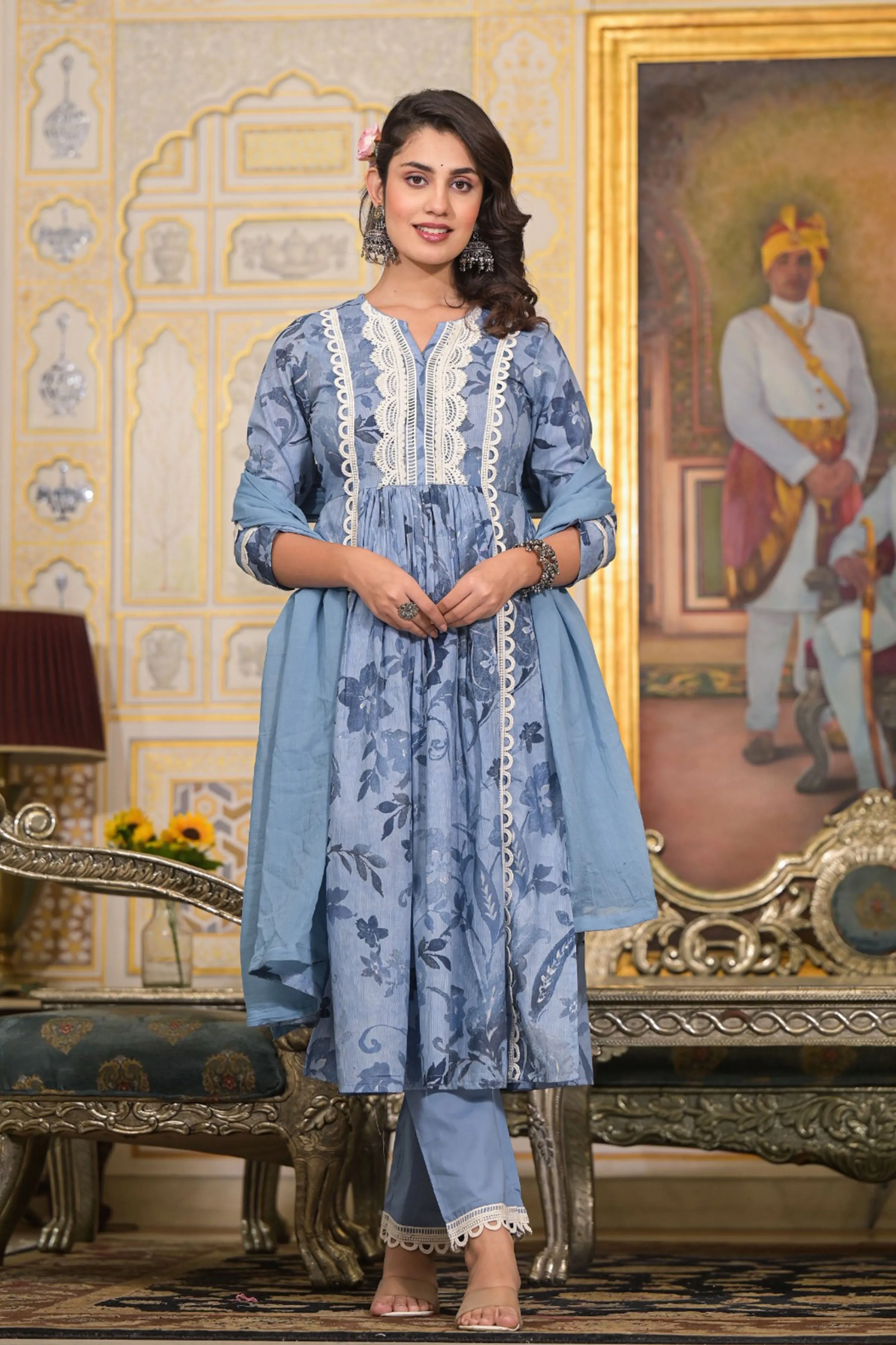 Orchid Blue Nyra Anarkali Set