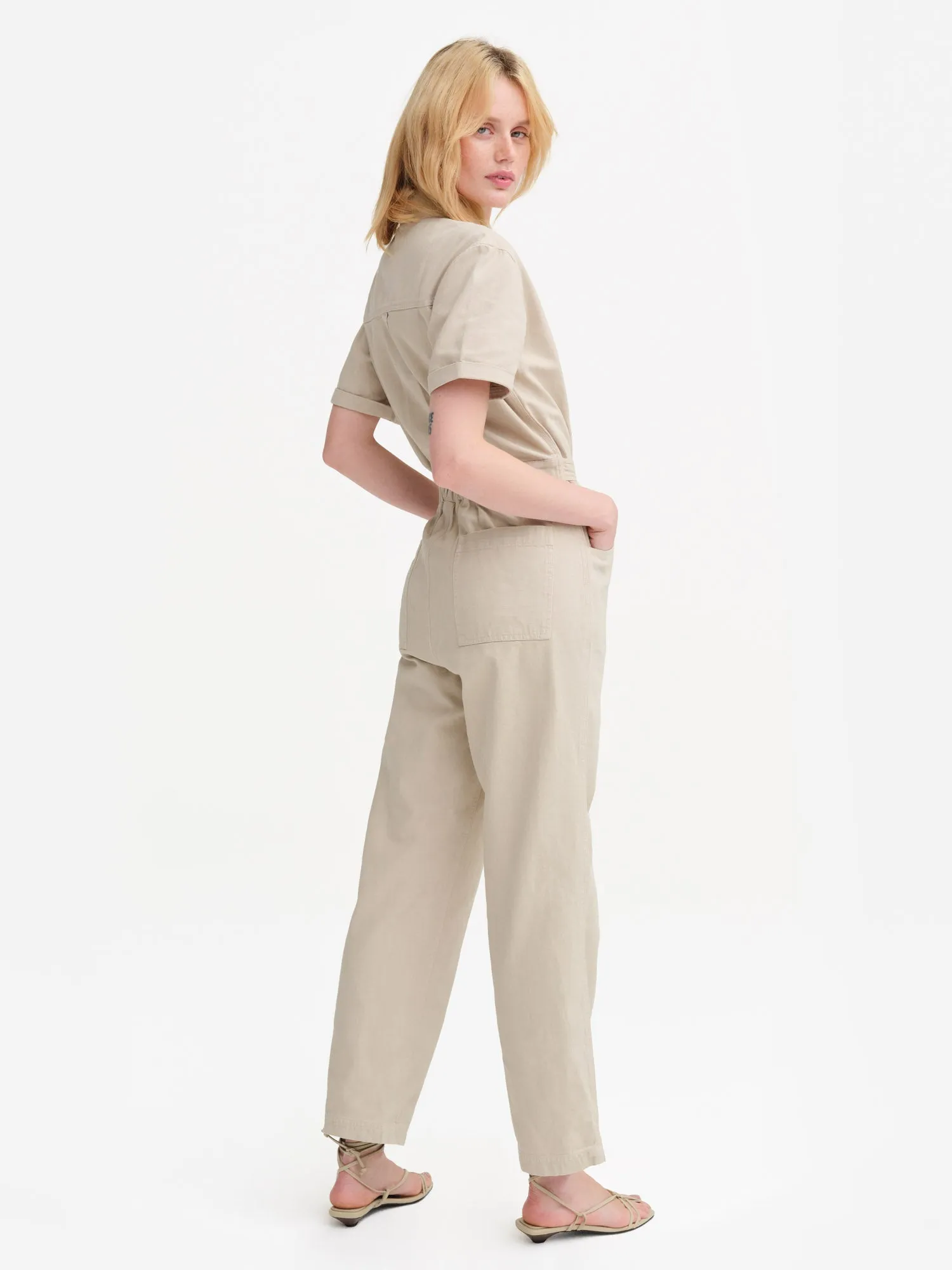 Organic Cotton Canvas Jumpsuit