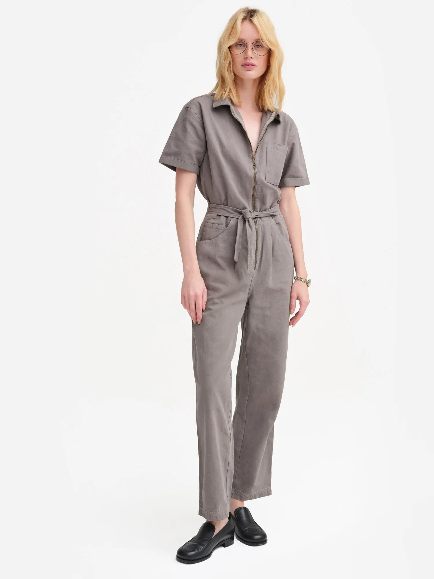 Organic Cotton Canvas Jumpsuit